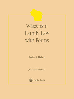 cover image of Wisconsin Family Law with Forms